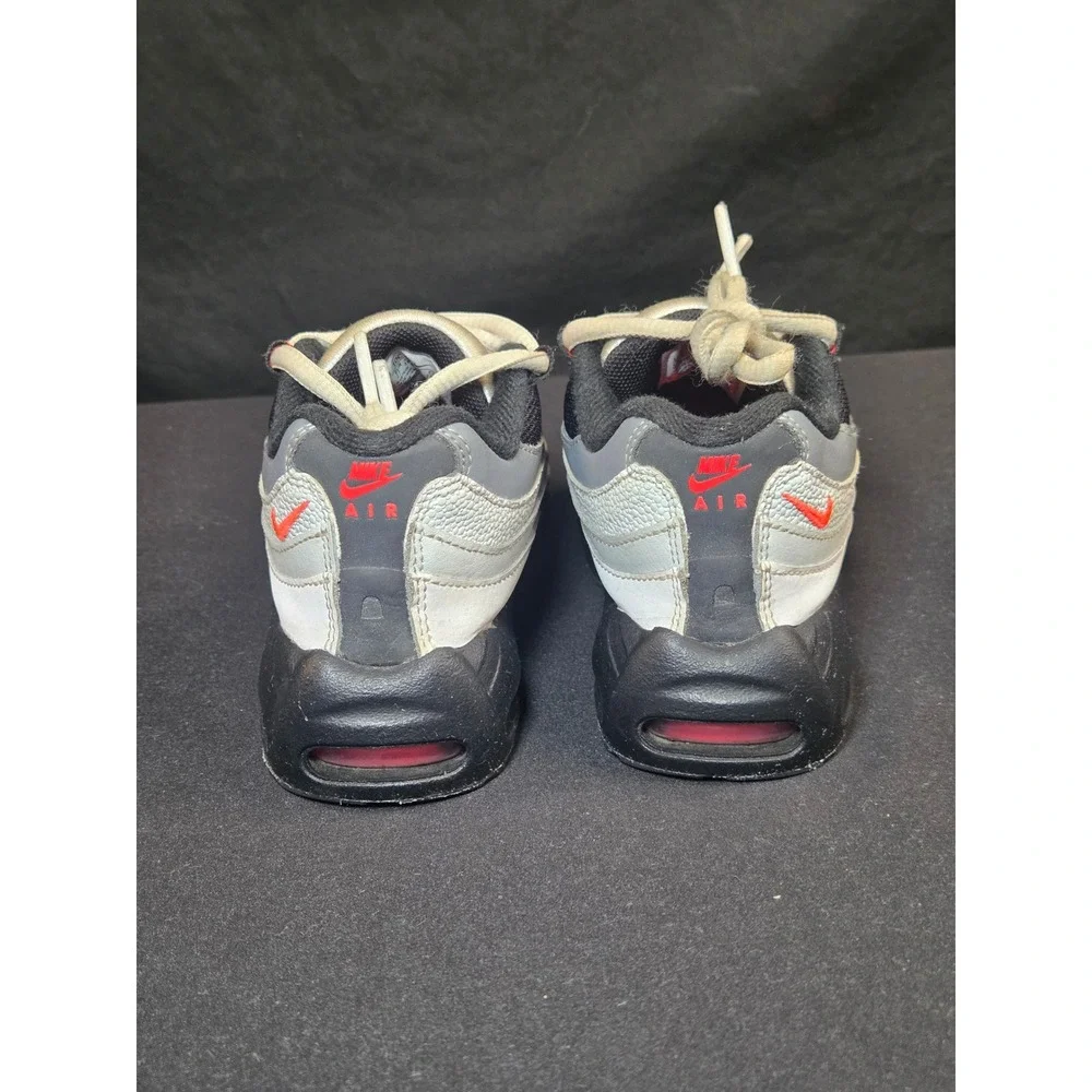 Nike Air Max 95‎ Recraft Kids Sneakers Black Grey Red CJ3908-101 Size 10C